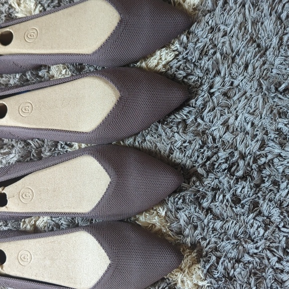 Rothy's Ponts in Mink Purple with Blue Heel Trim Size Women's 10 - Picture 5 of 9